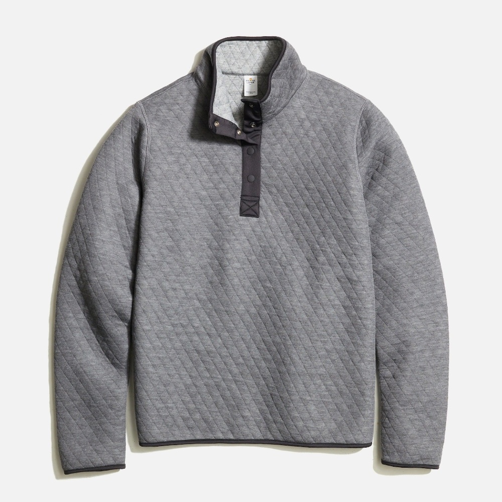 Women's Reversible Corbet Pullover in Charcoal/Mid Heather Grey NWT